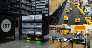 アダストリアグループの茨城県常総市の物流センターに導入された物流ロボット